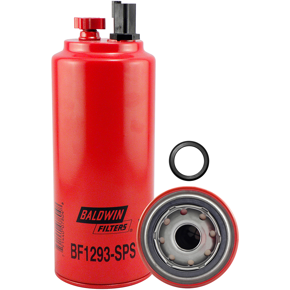 Fuel/Water Separator Spin-on with Drain, Sensor Port and Reusable Sensor - فلتر بالدوين 