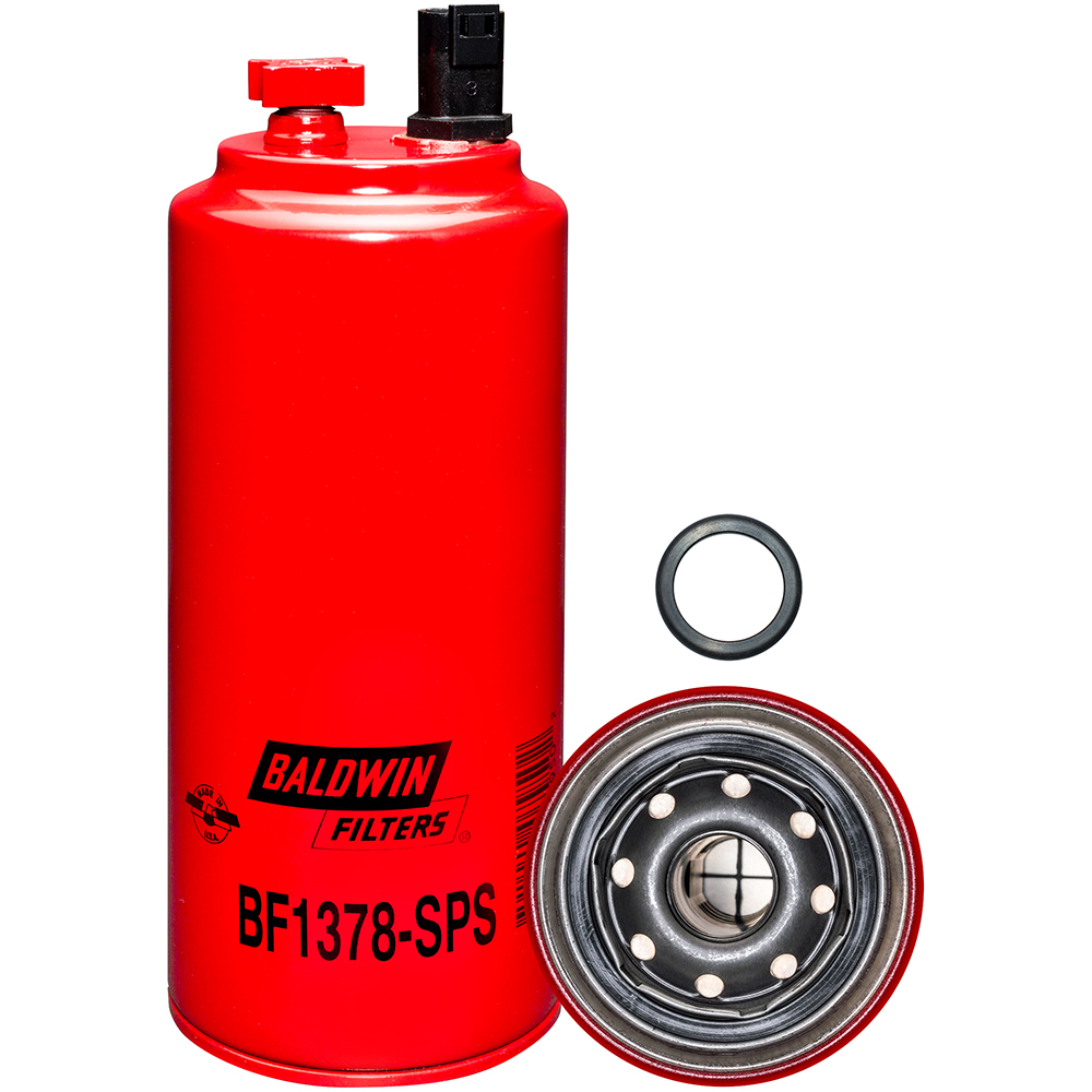 Fuel/Water Separator Spin-on with Sensor Port, Drain and Reusable Sensor - فلتر بالدوين 